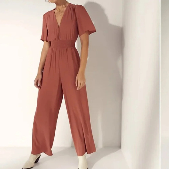 Aritzia Wilfred Illana Wide Leg Jumpsuit Size Small - Picture 2 of 12